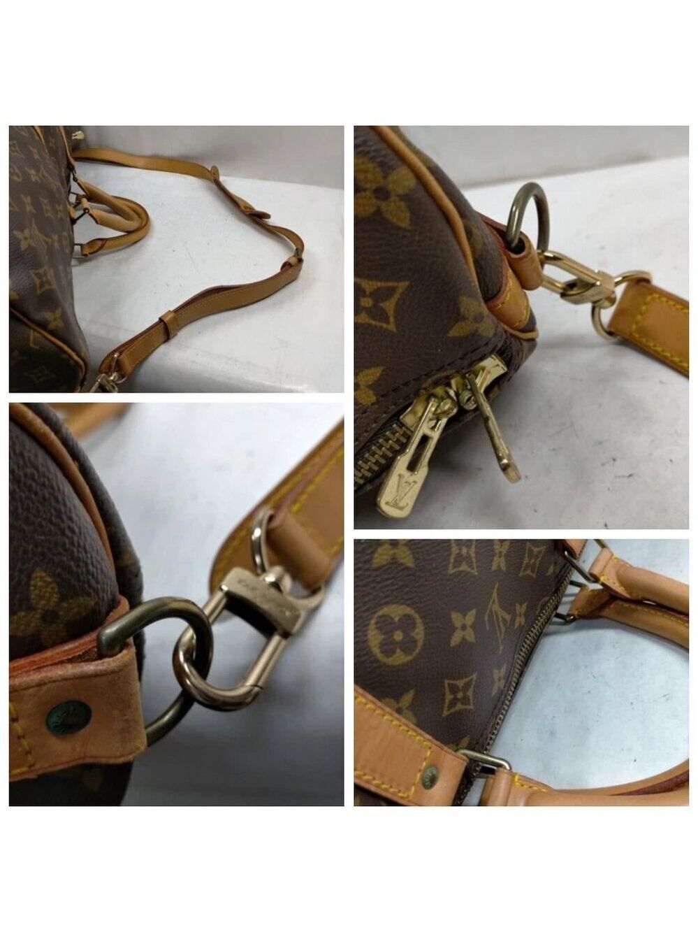 Louis Vuitton LV Boston Bag Keepall Bandouliere 60 Brown Monogram 630-052525 - Picture 7 of 13